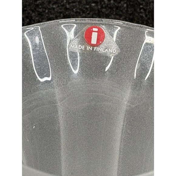 Iittala Anni Small Maljakko Vase 2738 Matte Glass Finland Valto Kokko - Picture 2 of 8